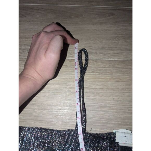 Vintage Union Made 1970s Disco Era Metallic Acetate Cami Crop Top - Picture 8 of 11